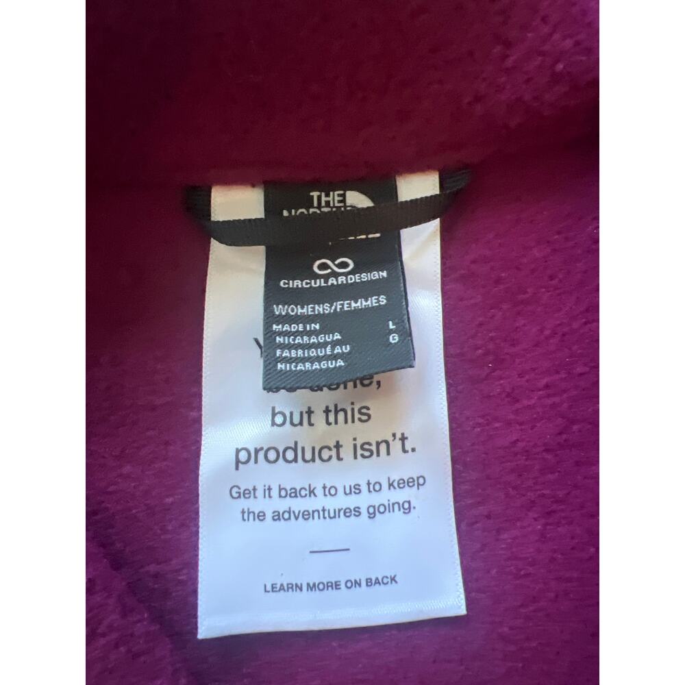The North Face Polartec 200 Fleece Jacket Large Pink Black - Picture 6 of 9